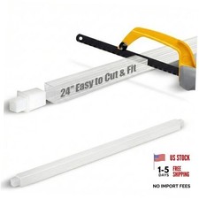 24 Inch Clear Replacement Towel Bar for Ceramic Holder - Cut to Fit Any Size,