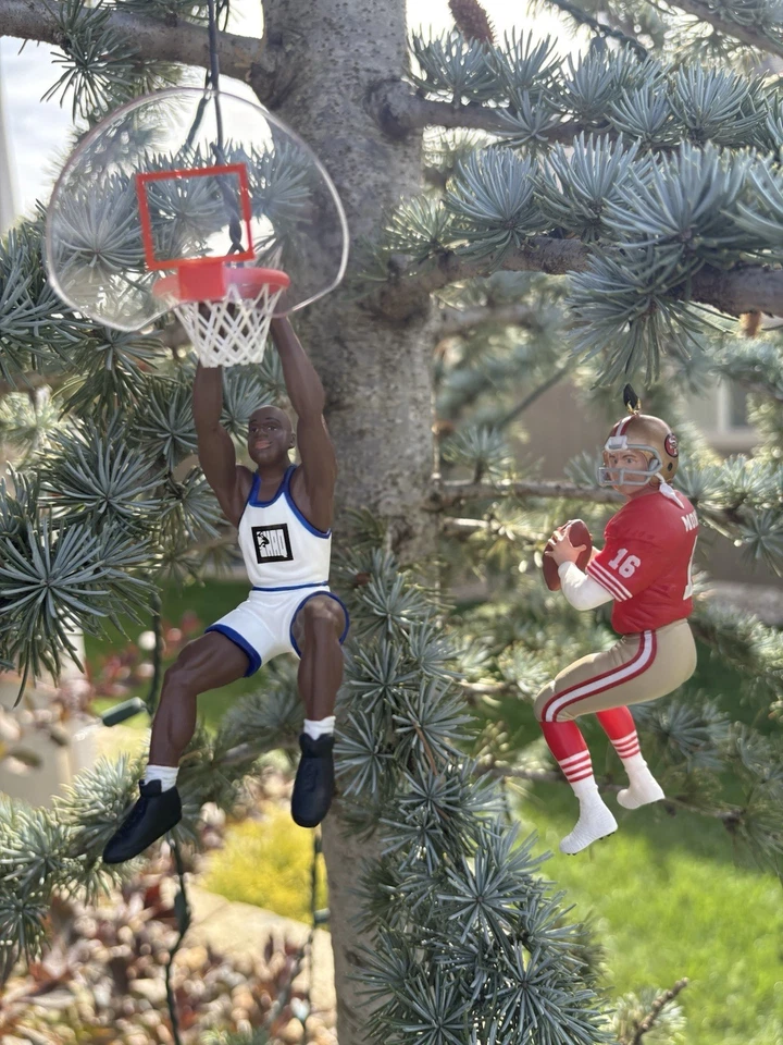 Hallmark Keepsake Ornament Joe Montana & Shaq O’Neal Sports Legends Lote de 2 Foto 3 de 4