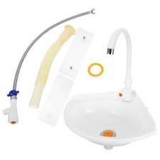 Small Bathroom Basin Sink Corner Wall Hung Vanity Sinks for Bathrooms