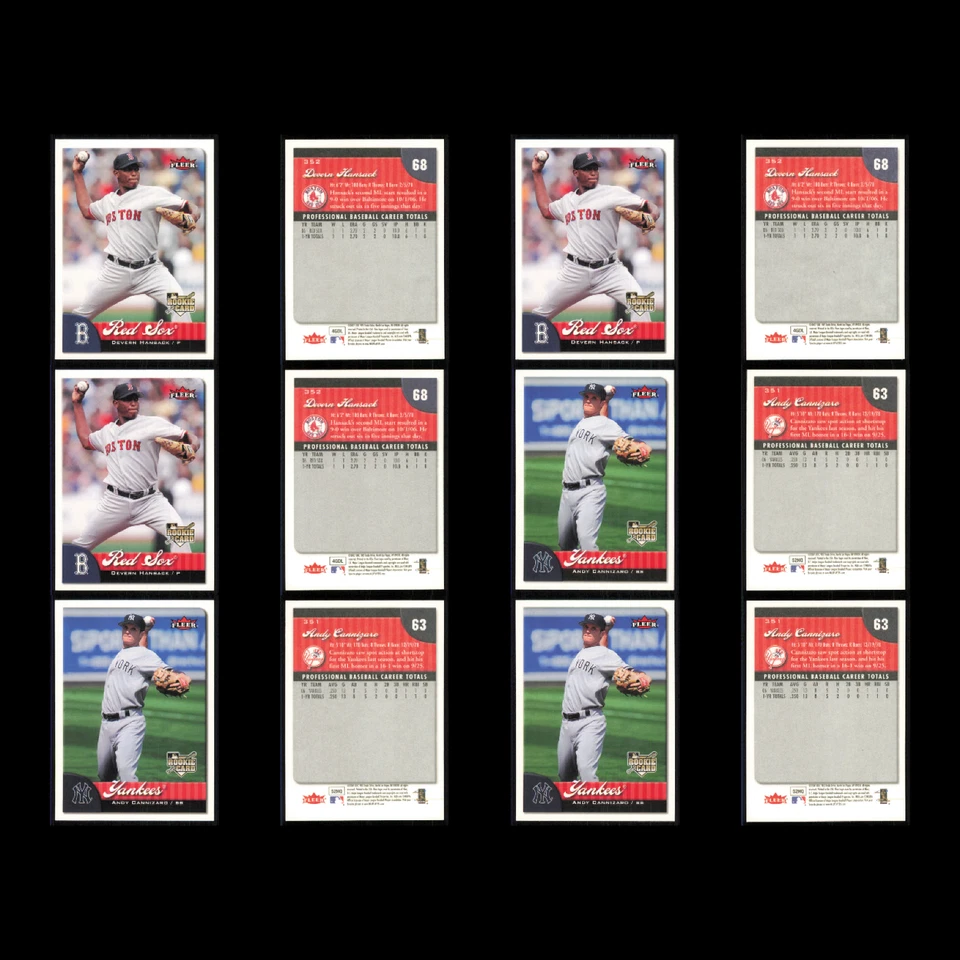 Lote de 63 tarjetas de béisbol Fleer Rookie 2007 casi nuevo conjunto MLB Foto 4 de 4