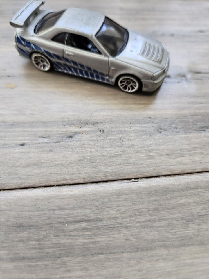 2009 Hot Wheels Loose Nissan Skyline R34 GT-R Silver Fast & Furious | eBay