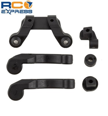 Associated-RC10b6.4 Front Wing Mount Fan Mounts and Battery Brace Shim ASC91978