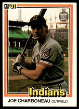 1981 Donruss Joe Charboneau Cleveland Indians #82