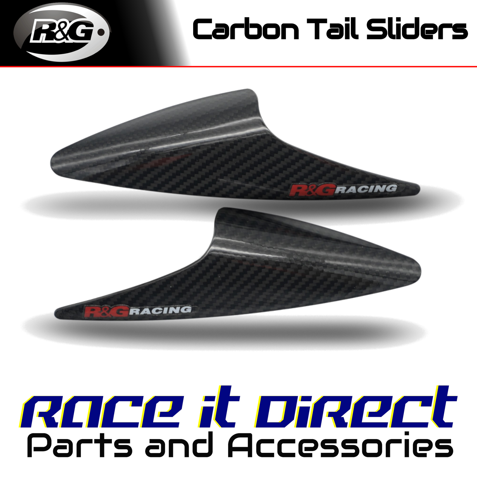 R&G - TLS0068CG - Carbon Fibre Tail Sliders