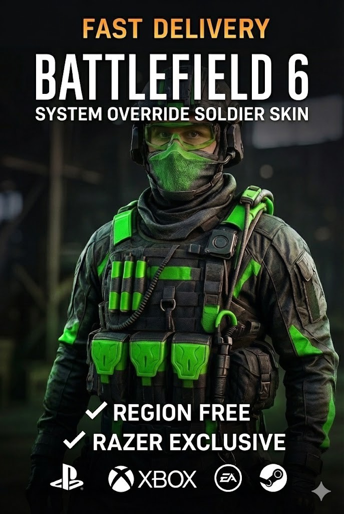 Battlefield 6 - System Override Soldier Skin | Razer Exclusive | BF6 Code