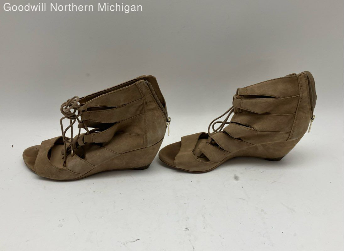 Sam Edelman Santina Beige Solid Wedge Sandal Shoe… - image 3
