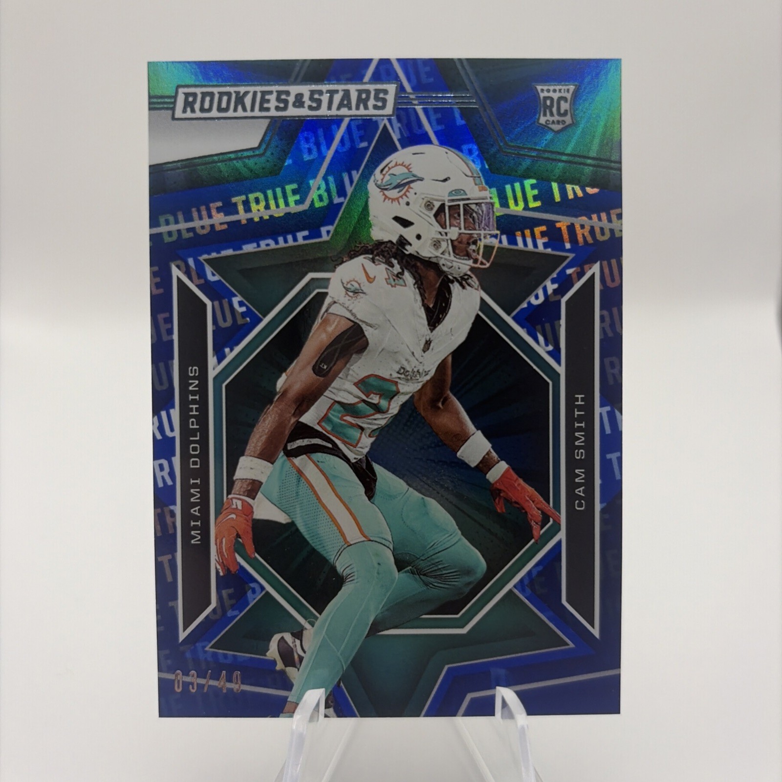 Cam Smith Rookies And Stars Blue /49 #114 Dolphins Rookie RC Parallel