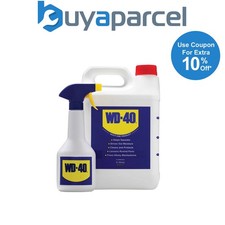 WD40 Lubricant Fluid 5 Litre Jerry Can Refill and WD-40 Spray Bottle W/D5LITRESA
