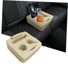 Car Back Seat Cup Holder, Automotive Cup Organizer to Store Cup Phone Beige