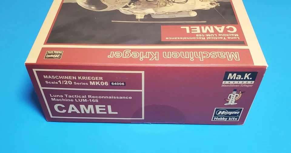Hasegawa 64006 1/20 LUM-168 Camel Machines Krieger Ma.K Unassembled Kit Foto 4 de 4