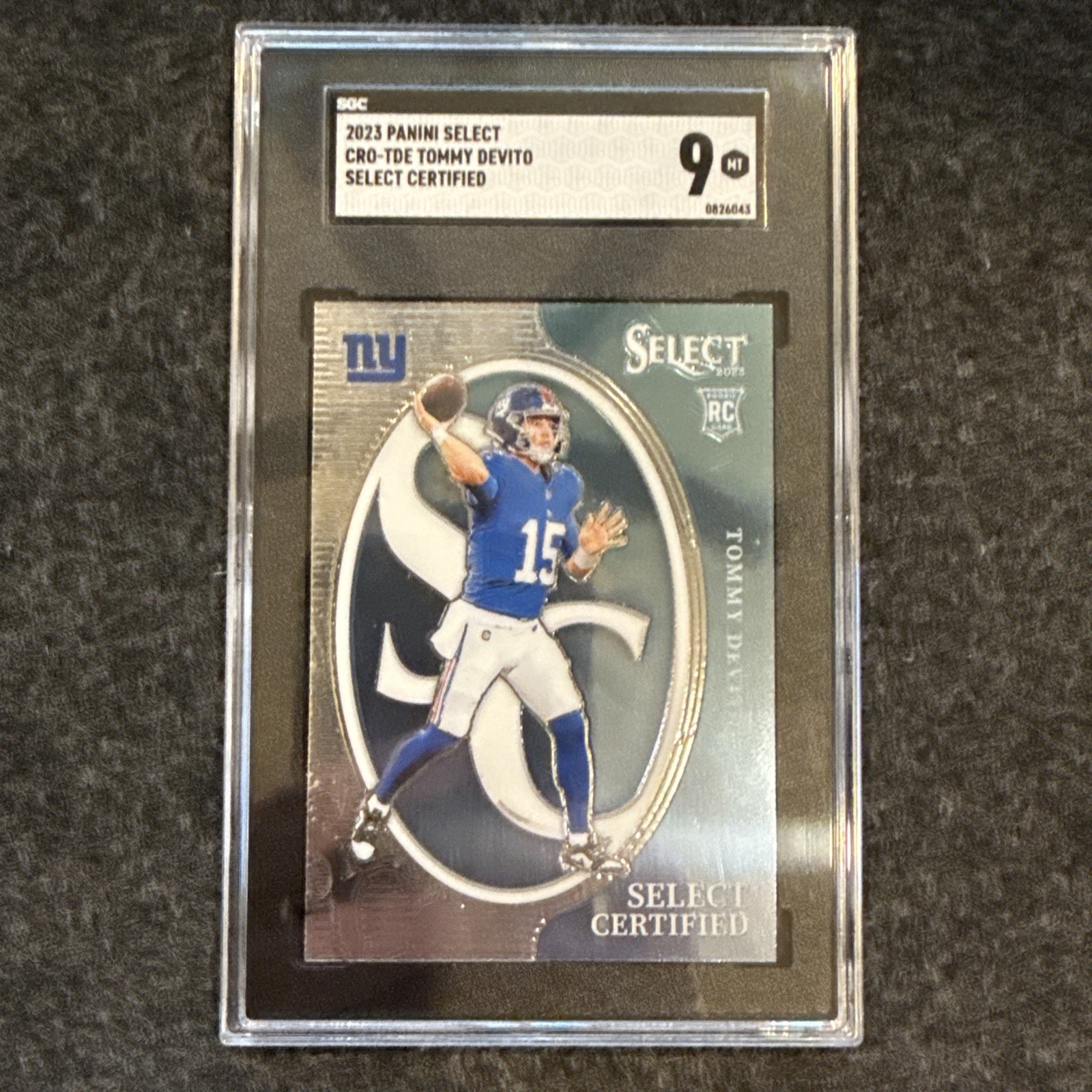 2023 Panini Select - Select Certified Rookies Tommy DeVito #CRO-TDE (RC)