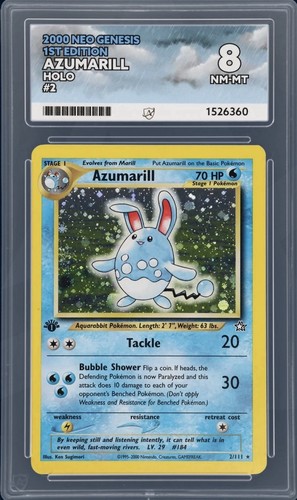 Azumarill (1st Edition) graded ACE 8 for sale on eBay