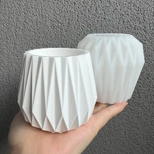 Silicone Planter Mould Round Cement Mold Handmade Concrete Succulent Flower Pot