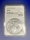 2013 $1 1-oz American Silver Eagle NGC MS69 Brown Label