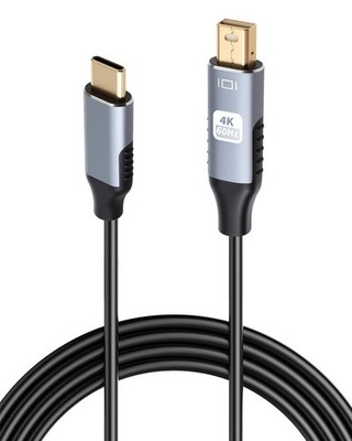 USB Typ C auf Mini DisplayPort DP, 1,8m 4K60Hz USB C zu Mini DP Video Konvert...