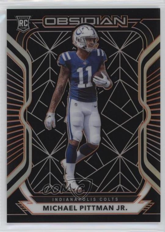 2020 Obsidian Electric Etch Orange 33/75 Michael Pittman Jr #114 Rookie RC 13c1