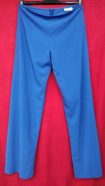 Women Iceberg Trousers Navy Viscose 36 / S / 44