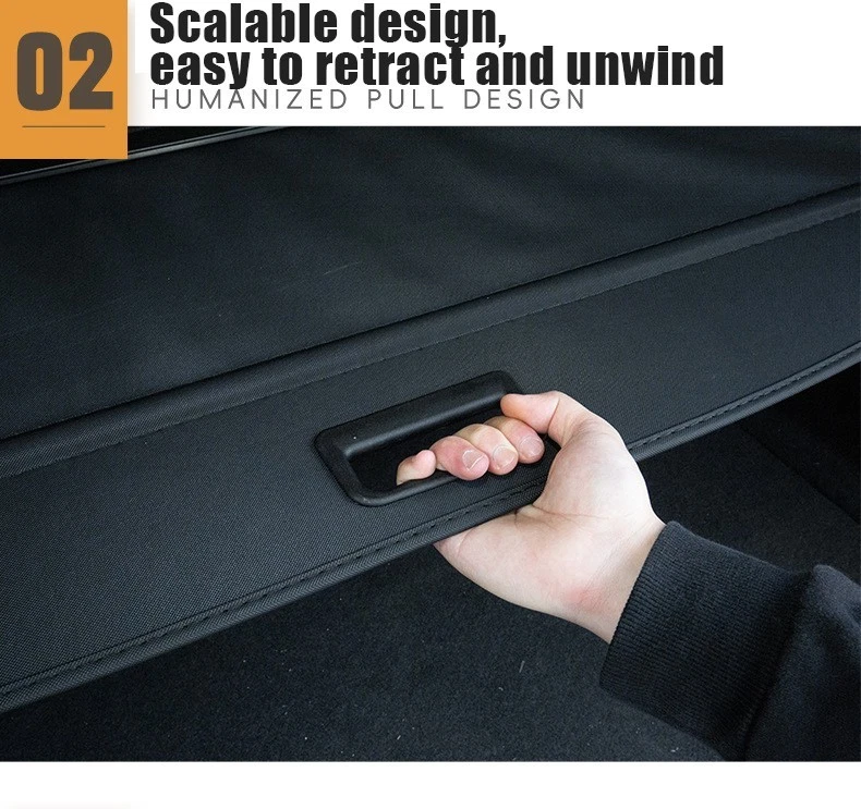 Protector de pantalla de cubierta de maletero trasero retráctil para Jeep Compass 2013-2016 Foto 4 de 4