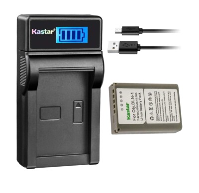 BLN-1 Battery BLN1 with Charger for Olympus OM-D E-M5 Mark II E-P5 E-M1 Pen EP5 