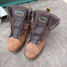 Genuine Dr Martens Work Boots Shoes w Aluminum Safety Toe Mens Size US 10 DM386