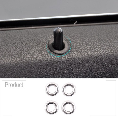 For Benz C Class W204 Car Door Lock Pins Cover Trim Stainless Steel