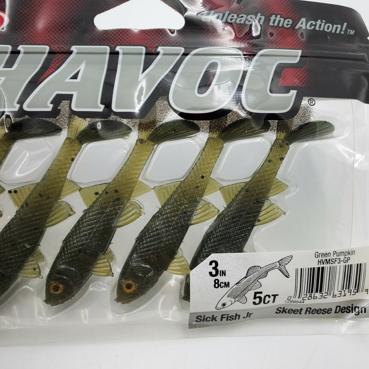 Berkley Havoc 3” Sick Fish Jr – Pacco Da 5 Esche Swimbait – Scegli Il Colore – Design Skeet Reese