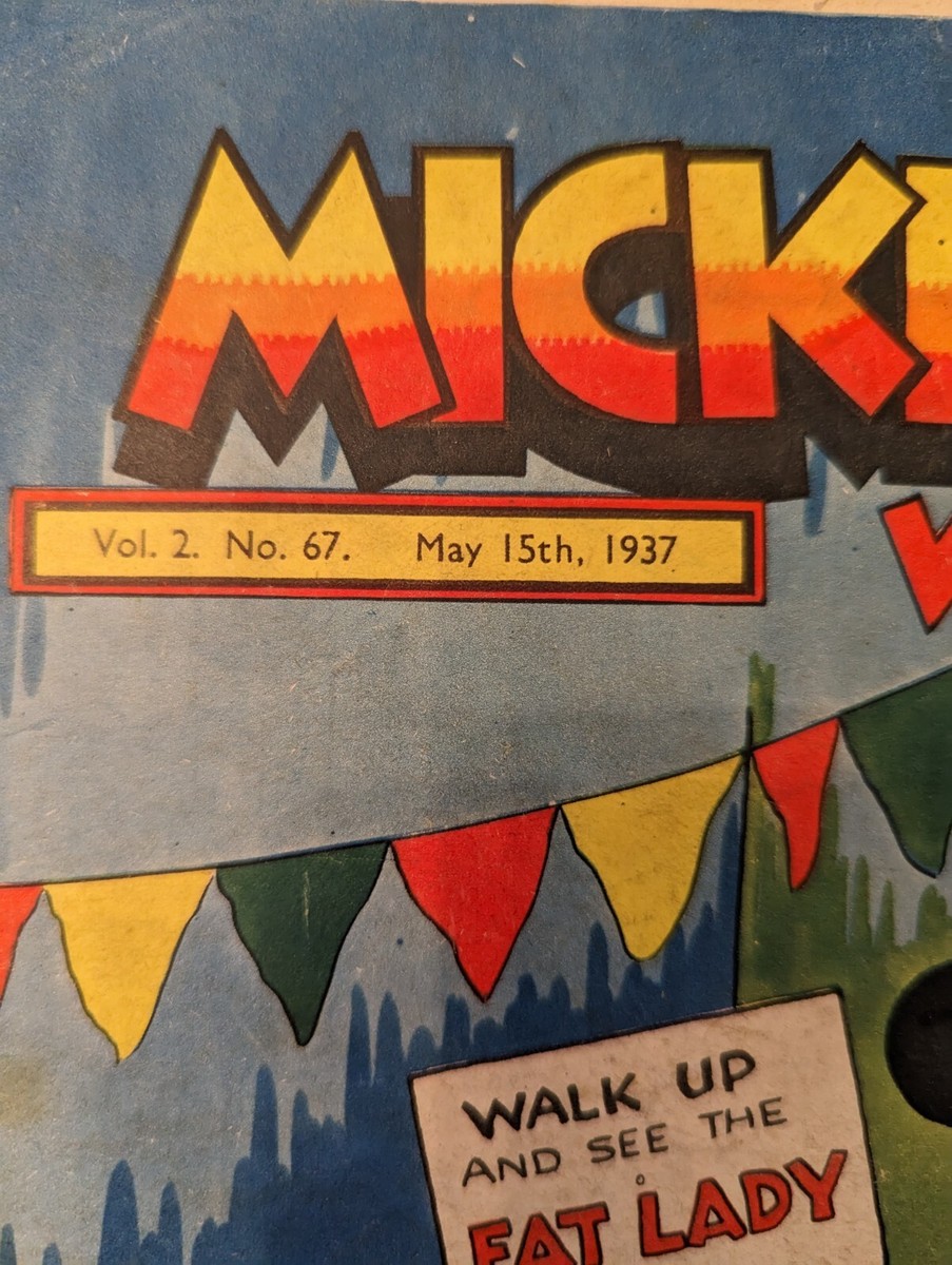Mickey Mouse Weekly #67 - FIRST COMIC BOOK APPEARANCE OF