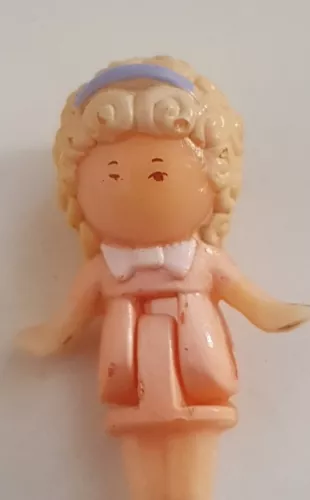 vintage polly pocket 1989 Polly's Sports Car Ring Blue ( Polly Figure Only