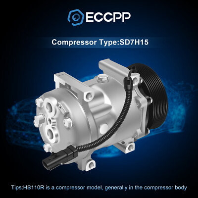 ECCPP A/C AC Compressor W/Clutch For 1994-2003 2004 2005 Dodge Ram 2500 3500 5.9