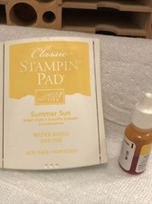 Stampin  Up Summer Sun Ink Pad And Re-inker