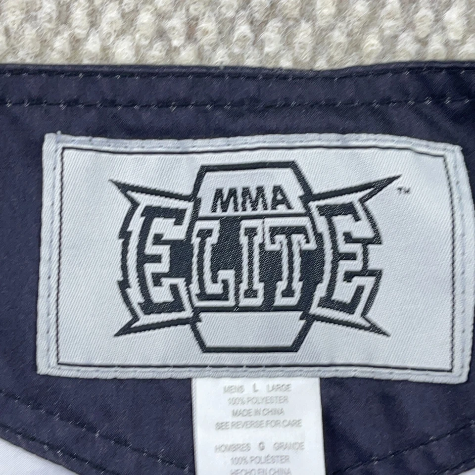 Bañador MMA Elite Hombres Grande Negro Blanco Aburrido Pantalones Cortos AOP Jaula Lucha * Foto 3 de 4