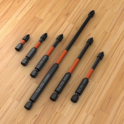25-150 mm starker magnetischer Stapelkopf PH2 Kreuzschraubendreher Set Schlagbohrer Bit