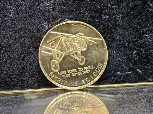 Charles Lindbergh Spirit of Saint Louis 1974 aluminio 5 gramos - Imagen 4 de 6