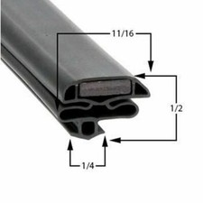 Strivide&reg; 02-14799-0003 Magnetic Door Gasket for ANTHONY&reg; - 21-1/2 x 64-1/2