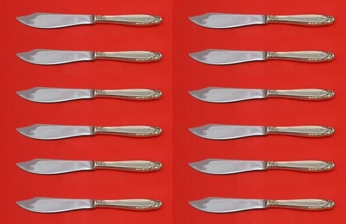 Prelude by International Sterling Silver Fish Knife Custom Set 12 pcs 8 1/4"