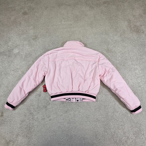 Hello Kitty x Forever 21 Pink Valentine Puffer Jacket Womens Small Girl Large - Picture 4 of 10