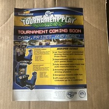original 11- 8" Need For Speed Tournament Play 2004   arcade video game AD FLYER image