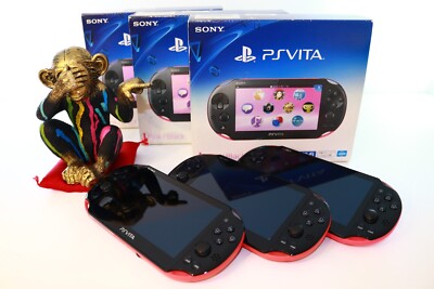 SONY PS Vita PCH-2000 Pink Black Console Only W/Box Select 3Rank