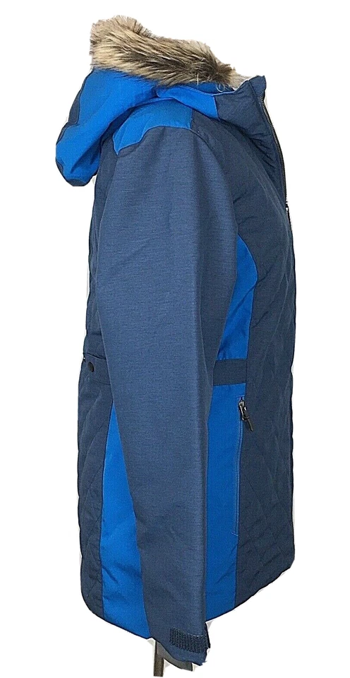 Abrigo chaqueta cruzada para mujer Spyder azul talla M nuevo con etiquetas Foto 4 de 4