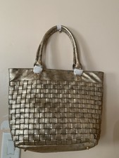 Neiman Marcus Black/gold Large Tote Bag Nwot