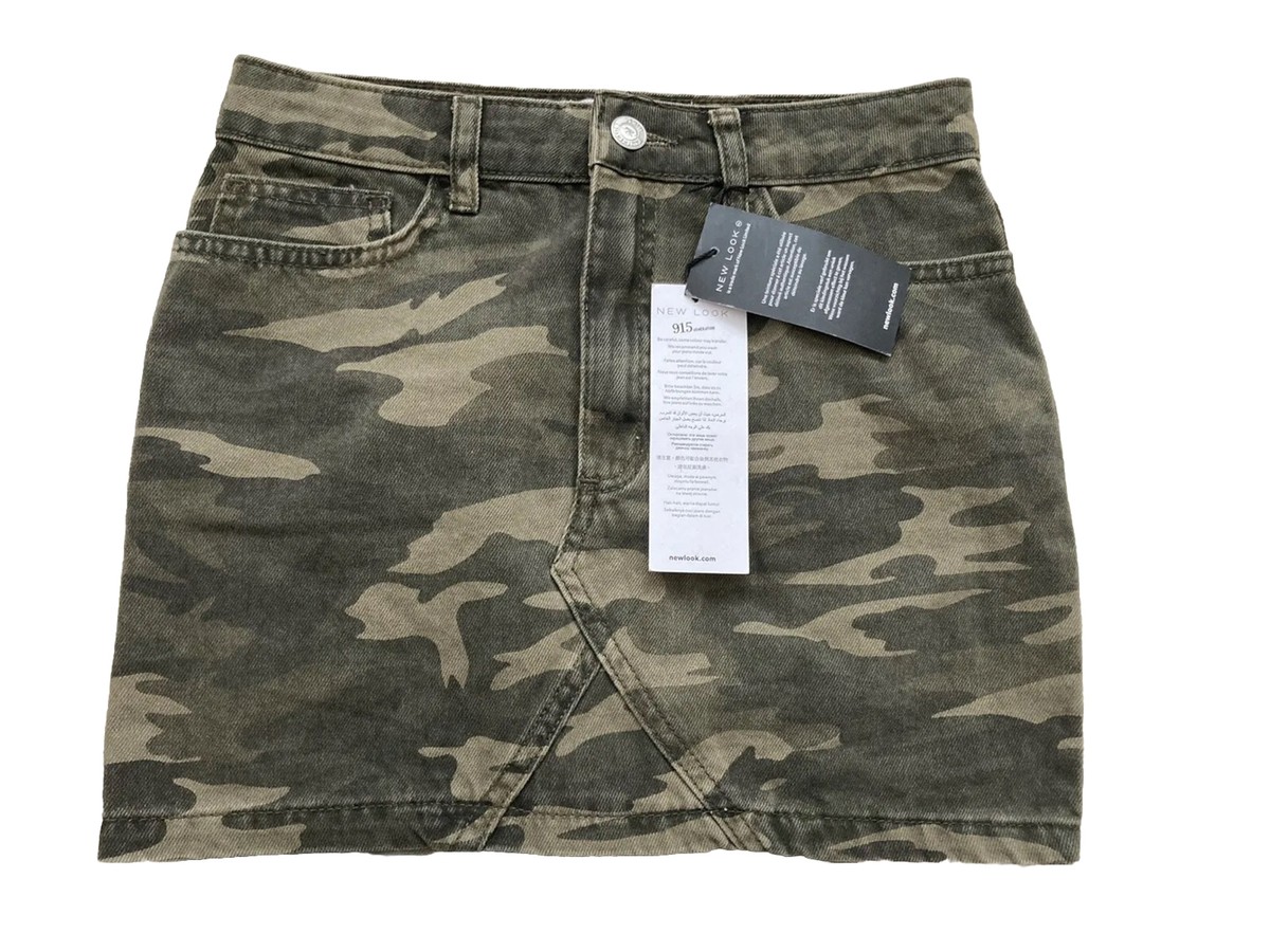 BRAND NEW Girls Khaki Camouflage Skirt Age 11 Years From New Look