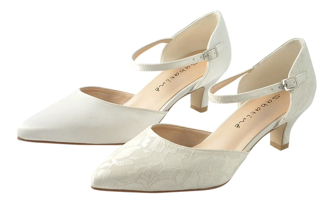 Vintage wedding shoes store low heel