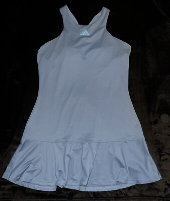 Adidas Women’s Tennis Y-Dress Dusty Blue Large 16-18 NWOT