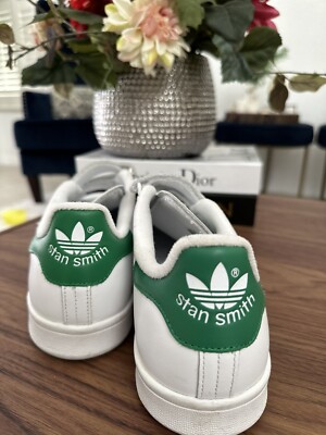 Adidas Stan Smith Leather Sneakers No-Lace Hook And Closure White