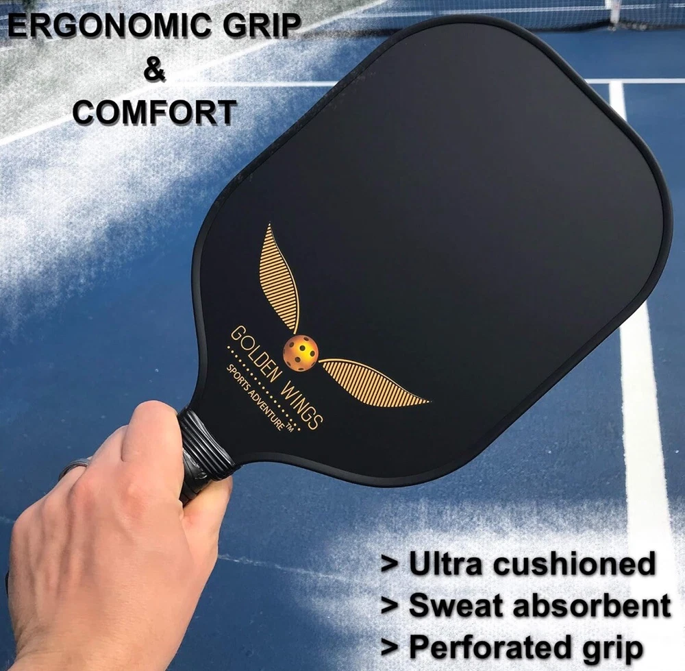Pickleball Paddle Set 2, Graphite Rackets, Sports Adventure Brand with Covers