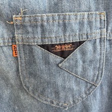 Vintage Levis Jeans Orange Tab Mens Size 38x28 70s 80s Cool Pockets