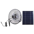 Solar Panel Powered Ventilator Fan Portable 5.2W 8 inch Greenhouse Solar