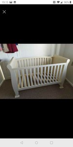 babies r us sleigh cot bed