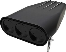 Aluminum Bug Catcher Style Hood Scoop Black Finish Single Or Dual Quad