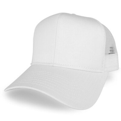 XXL Oversize High Crown Adjustable Plain Mesh Back Trucker Baseball Cap-FREESHIP